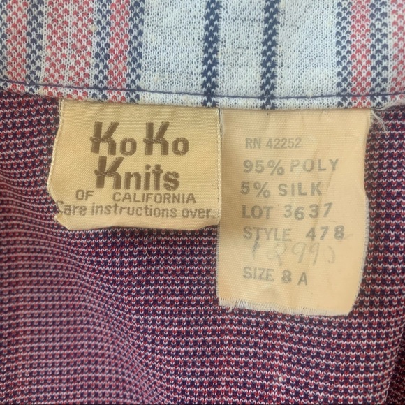 Vintage Chic Striped Two Button Blazer KoKo Knits - Picture 9 of 10